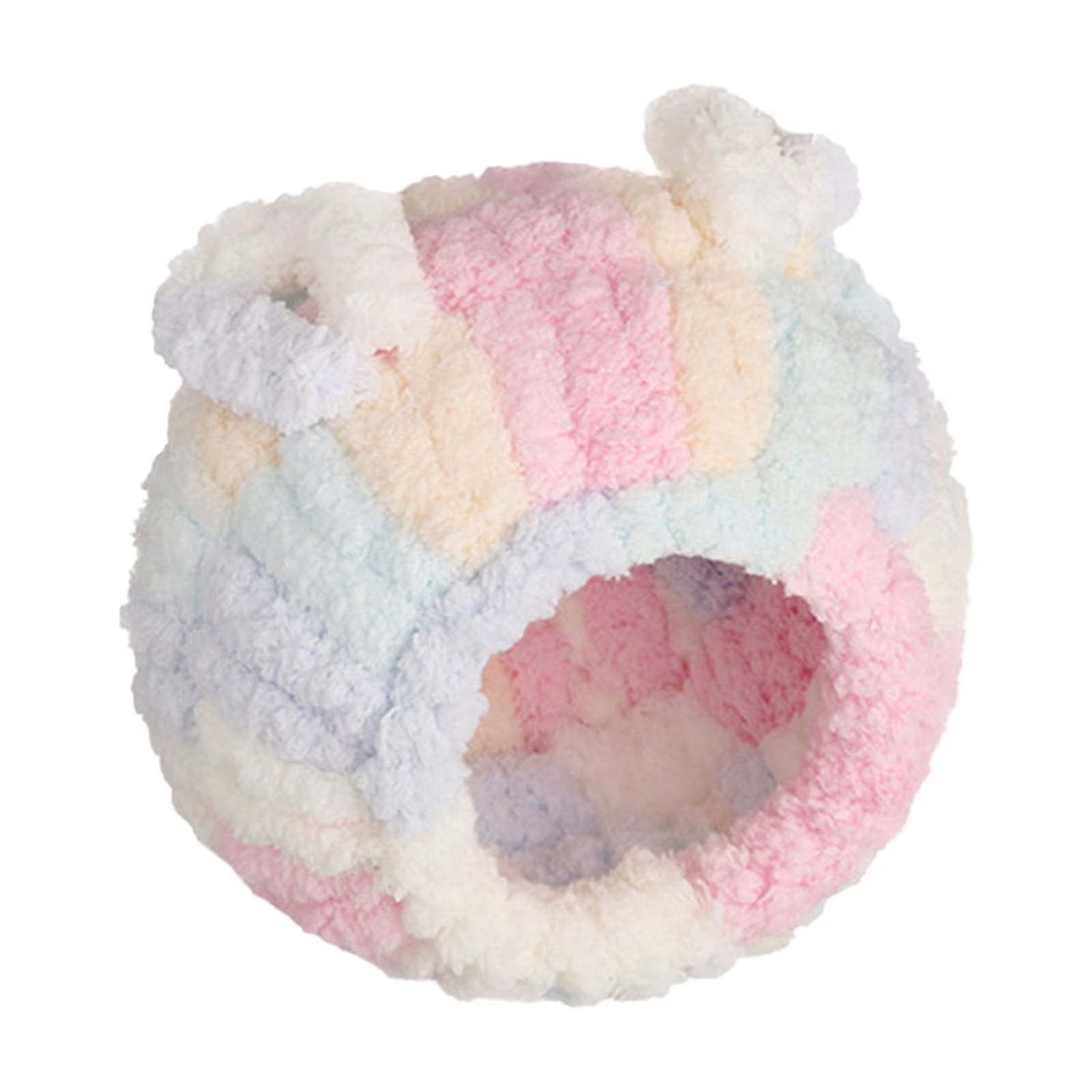 Round Fluffy Hanging Cave Hut As Warm Resting Shelter For Tiny Pet Birds