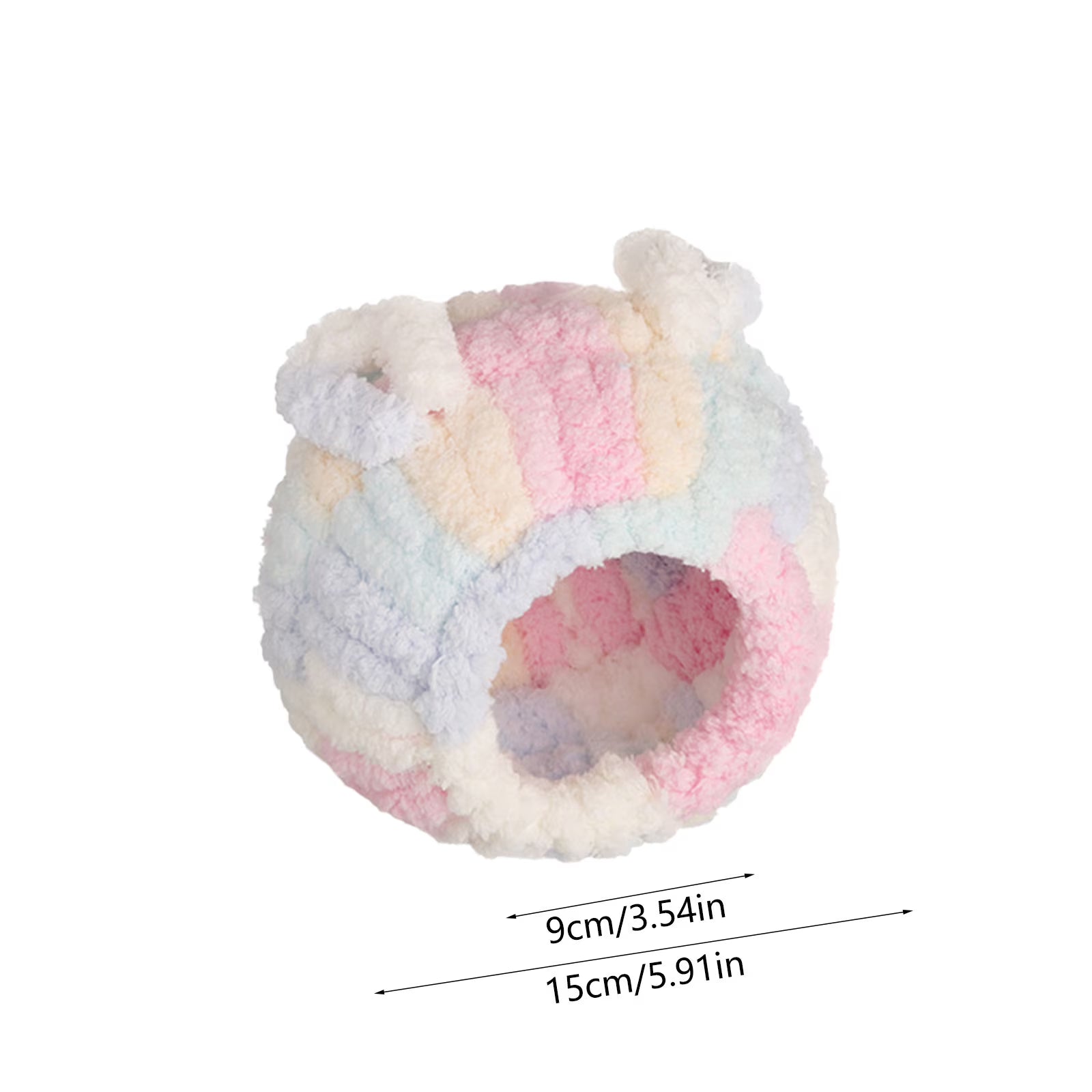 Round Fluffy Hanging Cave Hut As Warm Resting Shelter For Tiny Pet Birds